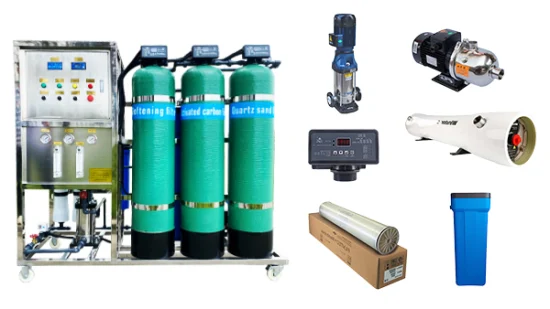 500L/H Industrial Stainless Steel Reverse Osmosis System Water Purification Equipment Machine Desalination Plant.